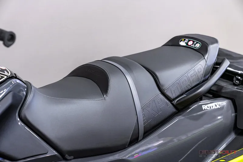 Slide: The Image of 2024 Sea-Doo EXPLORER PRO 170 TECH PACKAGE seat and dashboard close-up. - 15