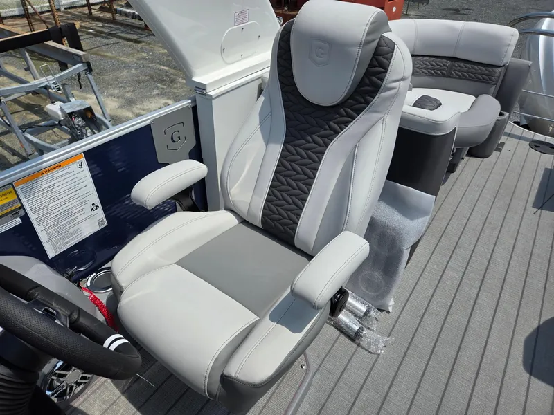 Slide: The Image of Captain's chair on 2025 Godfrey Monaco 235 SB pontoon boat. - 13