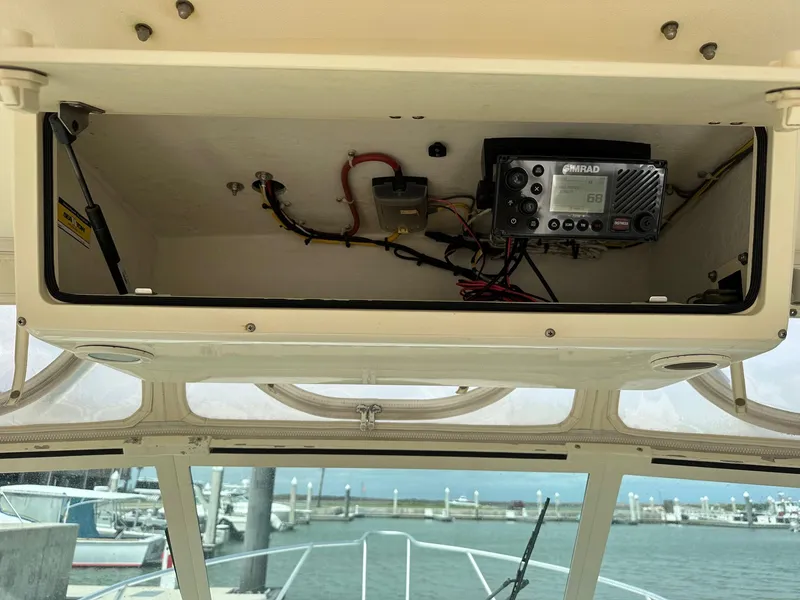 Slide: The Image of 2006 Albemarle 320 Express Fisherman boat docked, named Miss Emily, in Port Aransas, TX. - 4