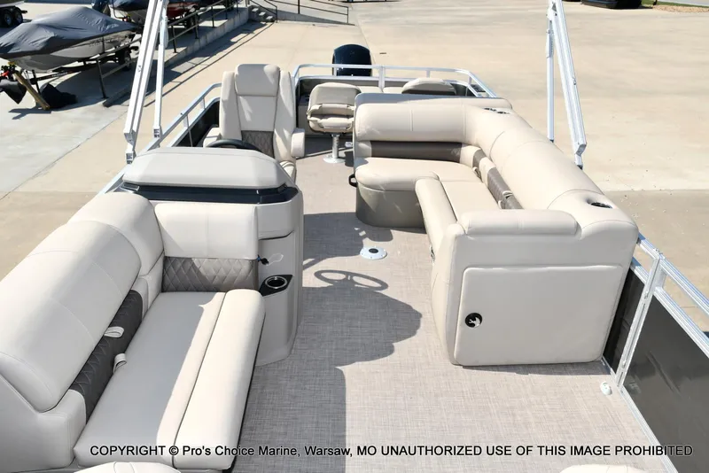 Slide: The Image of Sun Tracker FISHIN' BARGE 22 DLX w/150HP Mercury 4 Stroke 2025 - 21