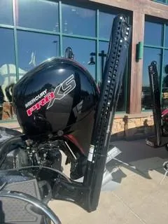 Slide: The Image of 2024 Nitro Z18 boat with Mercury Pro XS engine displayed outdoors. - 4