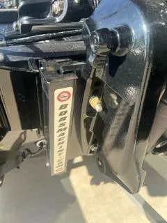 Slide: The Image of Close-up of 2024 Nitro Z18 boat motor mount in sunlight. - 5