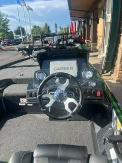 Slide: The Image of 2024 Nitro Z18 boat dashboard with Garmin navigation system. - 6