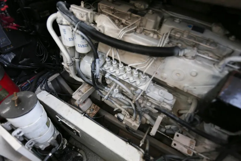 Slide: The Image of Engine compartment of a 2005 Wellcraft 330 Coastal boat. - 25