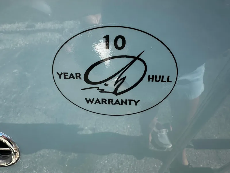 Slide: The Image of 2025 Sailfish 245 DC with 10-year hull warranty decal - 35