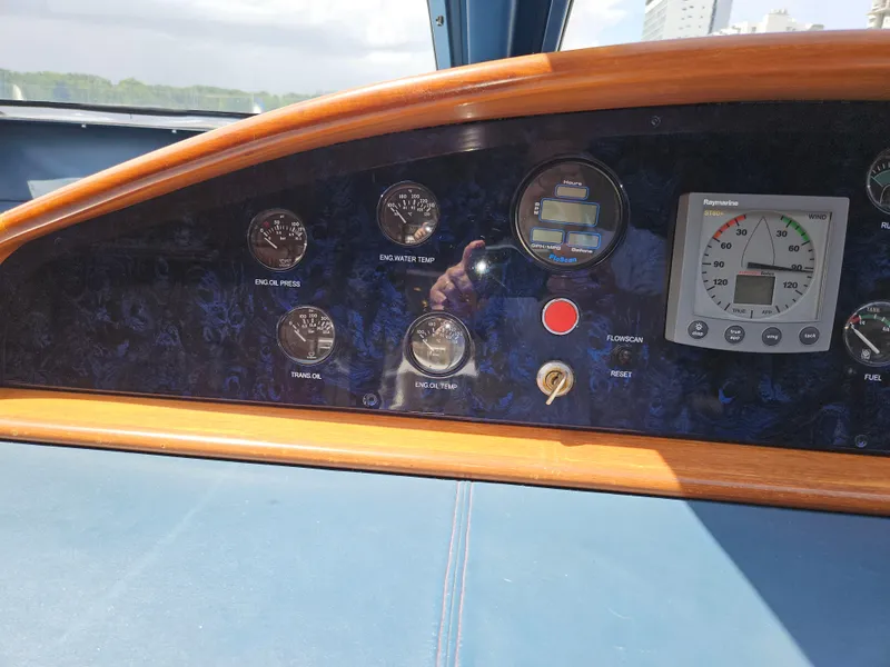 Slide: The Image of Control panel of 1998 Astondoa 72 GLX Extended Platform yacht. - 28