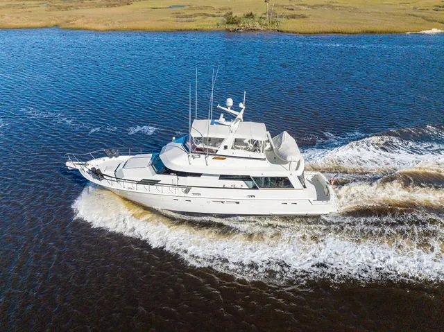 Slide: The Image of Hatteras 78 Cockpit Motor Yacht 1990 - 56