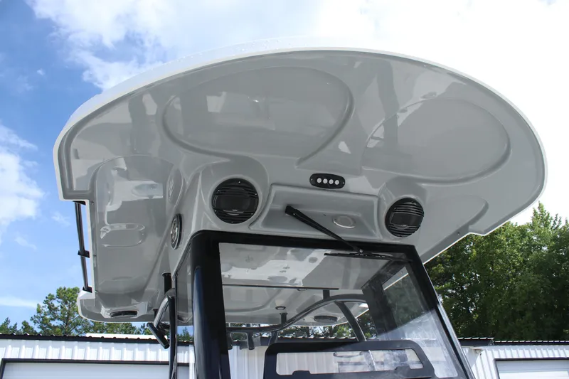 Slide: The Image of 2025 Sea Pro 242 Deep-V boat with T-top and speakers. - 25