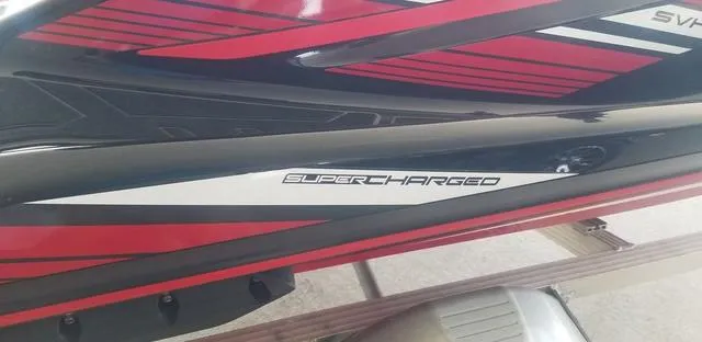 Slide: The Image of 2019 Yamaha WaveRunner GP1800R, supercharged, red and black design. - 5