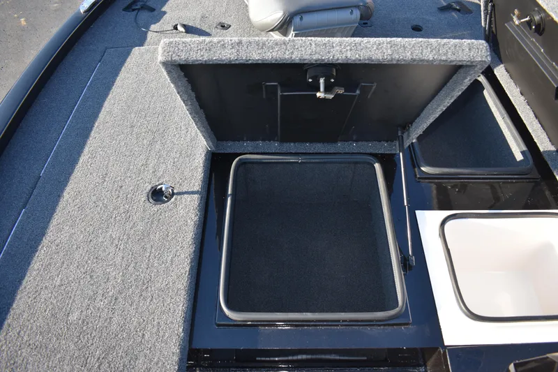 Slide: The Image of 2023 Vexus AVX1980C boat storage compartment with open hatch. - 11
