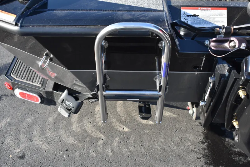 Slide: The Image of 2023 Vexus AVX1980C boat with a stainless steel boarding ladder. - 2