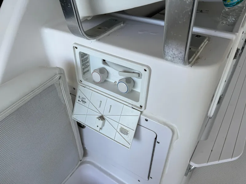 Slide: The Image of Control panel on a 2006 Pro-Line 32 Express boat interior. - 7