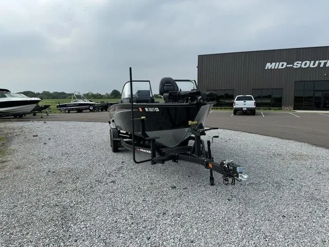 Slide: The Image of 2023 Tracker V-19 WT TARGA boat on trailer in dealership lot. - 3