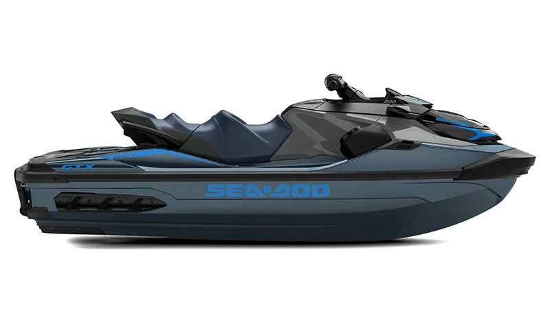 Slide: The Image of 2024 Sea-Doo GTX 230 iBR iDF with sound system, sleek design, side view. - 4