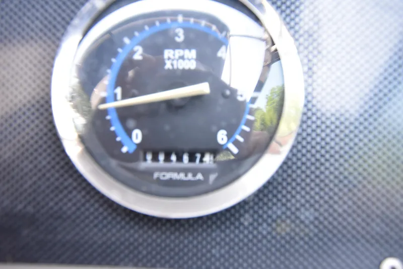 Slide: The Image of Close-up of 2004 Formula 400 Super Sport RPM gauge. - 38