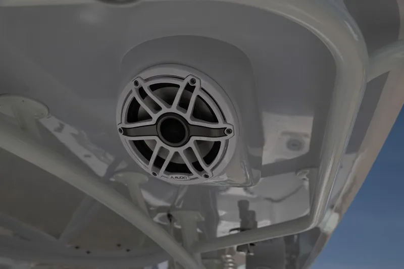 Slide: The Image of 2024 Contender 39 ST boat speaker system detail. - 16