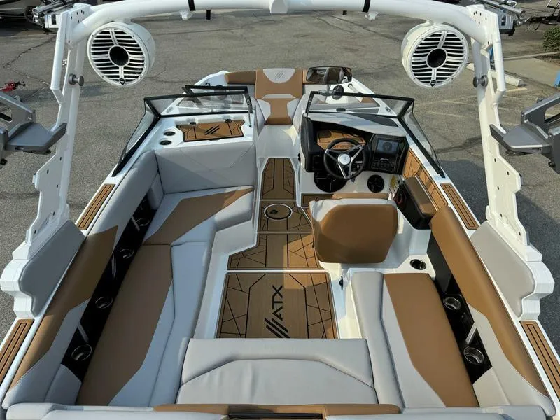 Slide: The Image of 2023 ATX Surf Boats 20 Type-S interior with modern design and premium seating. - 9