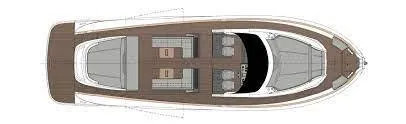 Slide: The Image of Top view of 2025 Solaris Power 60 Open yacht layout design. - 49