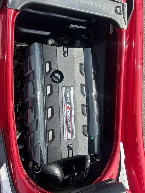 Slide: The Image of 2019 Yamaha WaveRunner FX SVHO engine compartment, showcasing sleek design and powerful performance. - 7