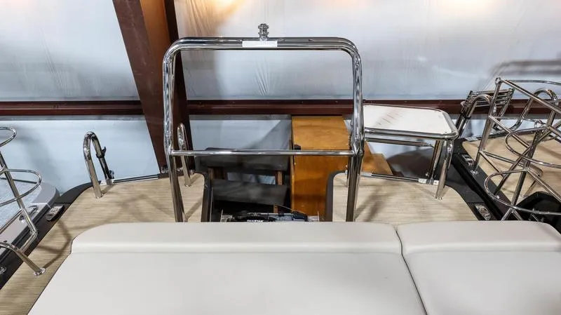 Slide: The Image of Interior view of 2025 Harris Cruiser 230 SLDH with seating area. - 20