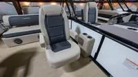 Slide: The Image of Interior of 2025 Harris Cruiser 230 SLDH with luxurious seating. - 35