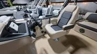 Slide: The Image of Interior of 2025 Harris Cruiser 230 SLDH with luxurious seating design. - 36