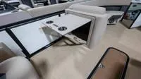 Slide: The Image of Interior of 2025 Harris Cruiser 230 SLDH with foldable table. - 43