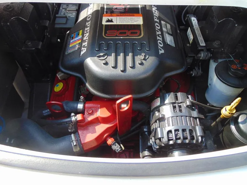 Slide: The Image of Volvo Penta engine in 2009 Four Winns H210 boat, detailed view. - 17