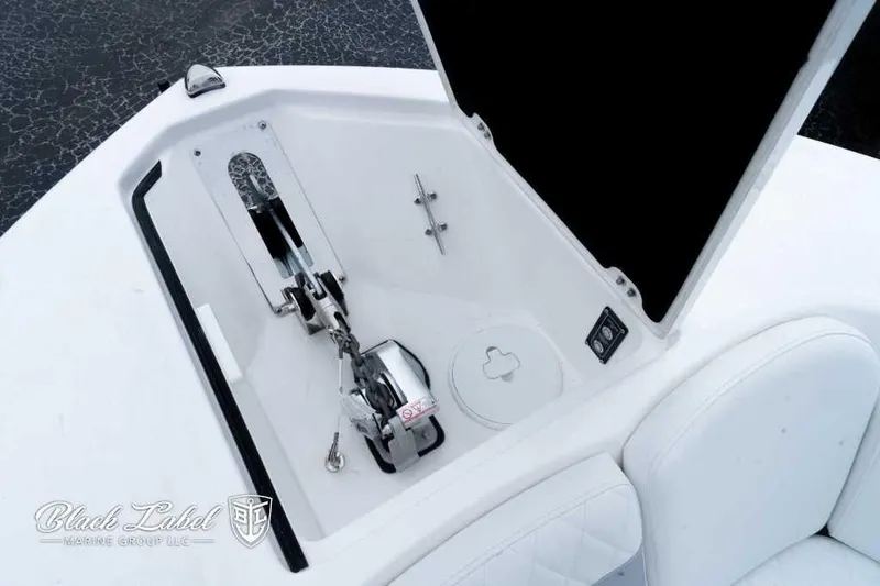 Slide: The Image of 2025 Sea Fox 288 Commander Center Console anchor compartment detail. - 13