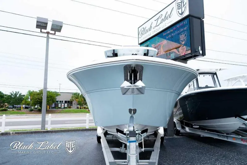 Slide: The Image of 2025 Sea Fox 288 Commander Center Console displayed at Black Label Marine Group. - 3