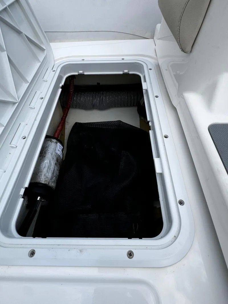 Slide: The Image of Open storage compartment in 2019 Williams Jet Tenders Sportjet 395 boat. - 20