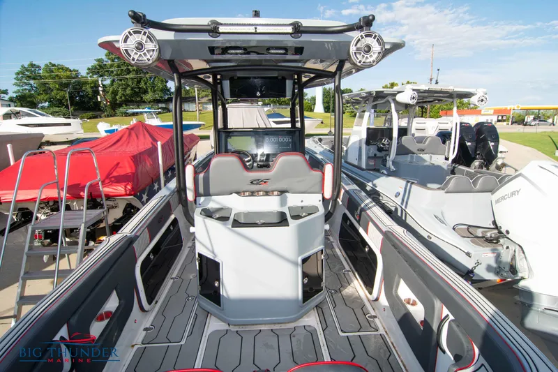 Slide: The Image of 2024 Glasstream 32 GSX boat interior with modern design and advanced features. - 7