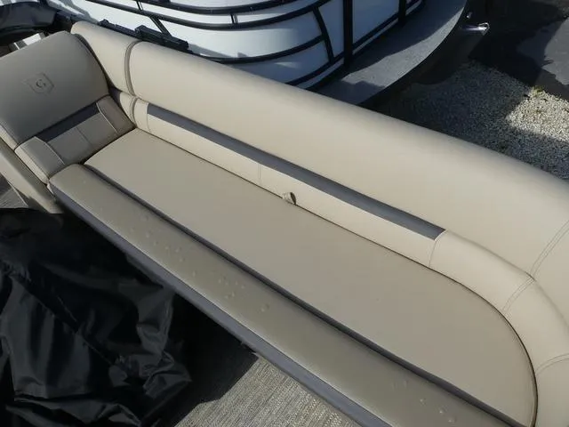 Slide: The Image of Beige seating on 2025 Godfrey Pontoons Sweetwater 2286 SB boat. - 9