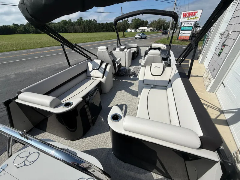 Slide: The Image of 2025 Avalon 2385 Catalina Quad Lounger, Tri Toon High Performance boat with spacious seating. - 15