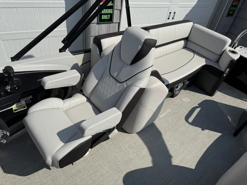 Slide: The Image of 2025 Avalon 2385 Catalina Quad Lounger interior with plush seating and modern design. - 19