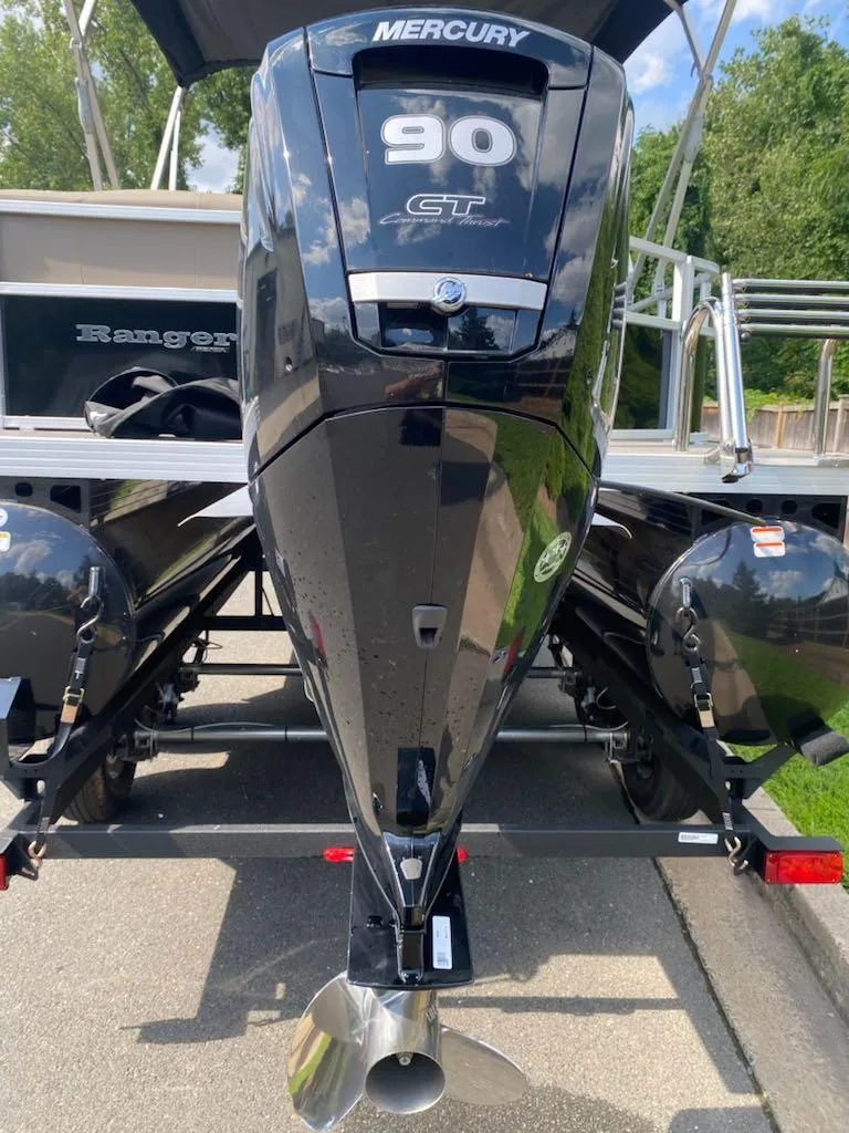 Slide: The Image of 2024 Ranger Reata 200C with Mercury 90 GT outboard motor. - 12