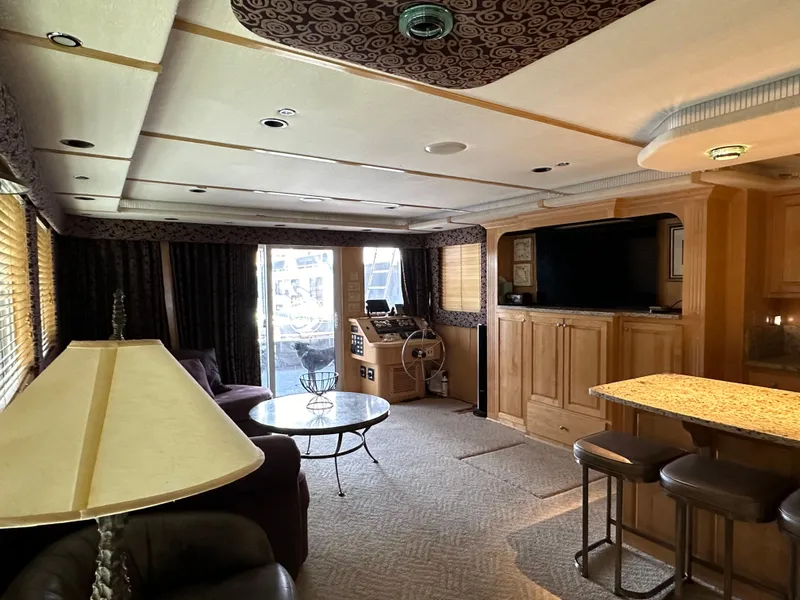 Slide: The Image of Luxurious 2001 Custom Endless Summer yacht interior with elegant furnishings and modern amenities. - 32