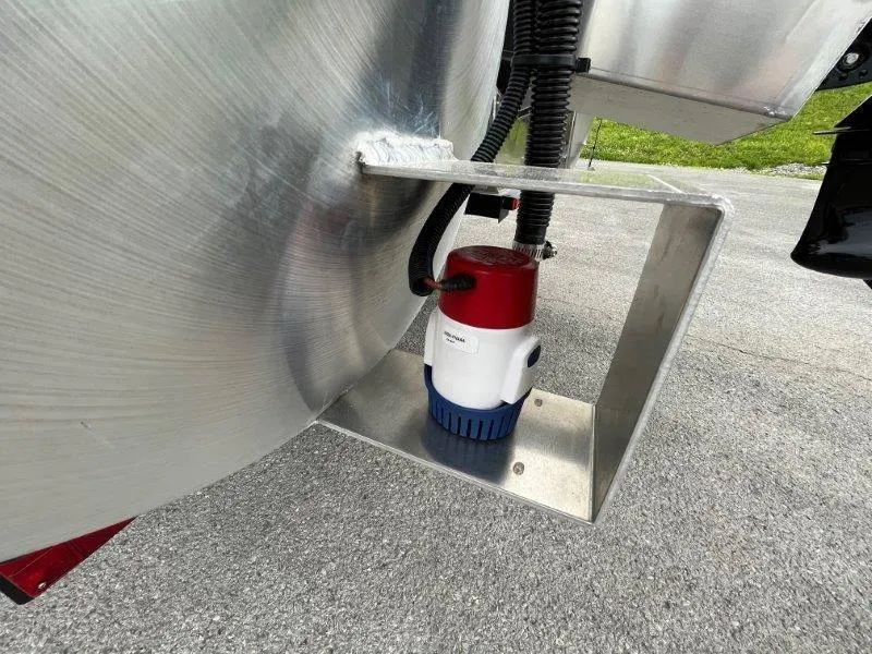 Slide: The Image of 2023 Crest Classic Fish 220 SF boat bilge pump installation. - 8