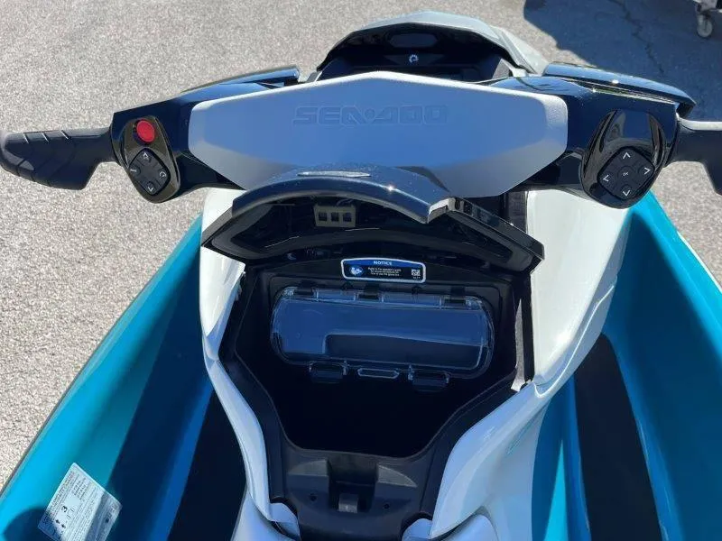 Slide: The Image of 2024 Sea-Doo GTI SE 130 IBR dashboard and controls, close-up view. - 19