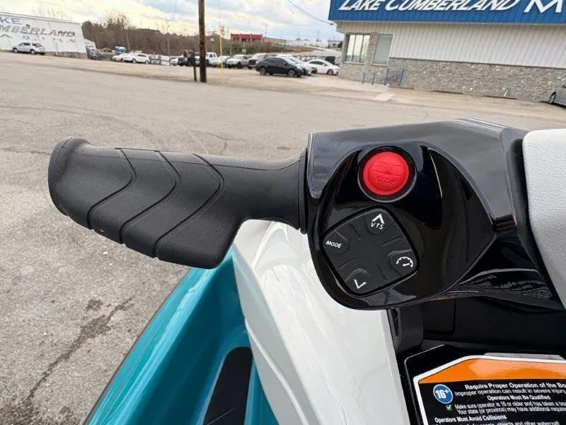 Slide: The Image of Handlebar controls of 2024 Sea-Doo GTI SE 170 IBR watercraft. - 11