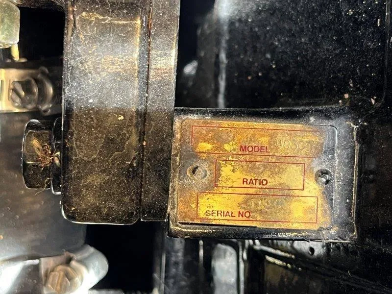 Slide: The Image of Close-up of a Nautique Paragon P25 2020 model identification plate. - 49