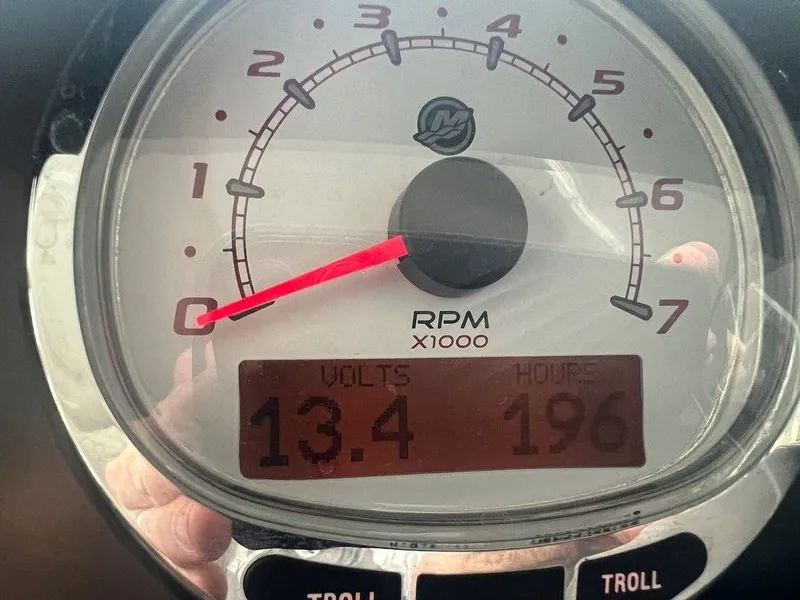 Slide: The Image of Anchor locker of 2017 Jeanneau LEADER 36 boat with chain and rope. - 34