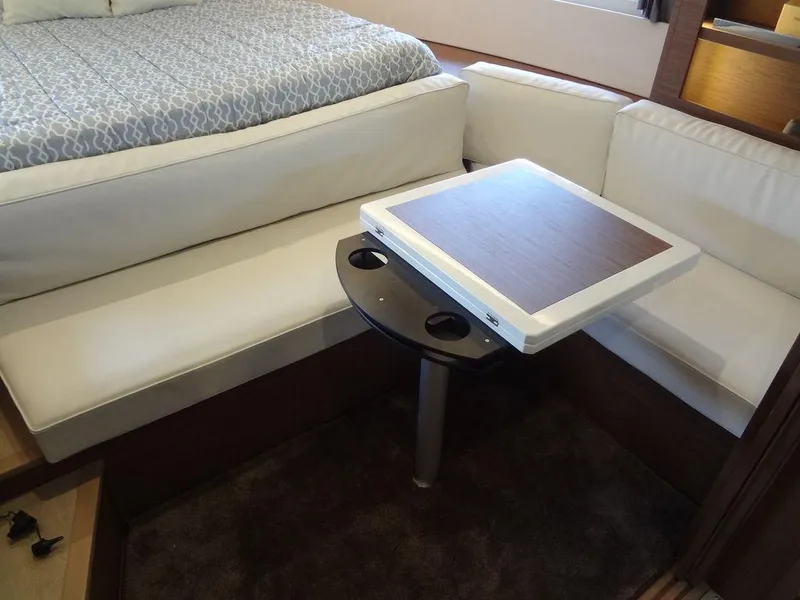 Slide: The Image of Bathroom interior of 2017 Jeanneau Leader 36 yacht with modern sink and toilet. - 47