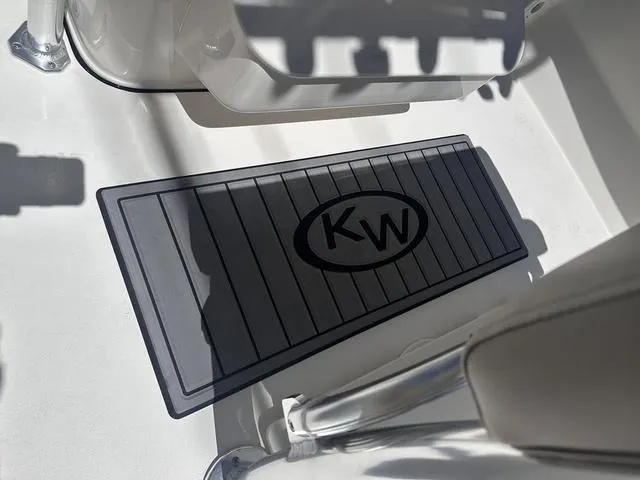 Slide: The Image of Key West 203 FS 2024 boat interior with KW logo mat. - 9