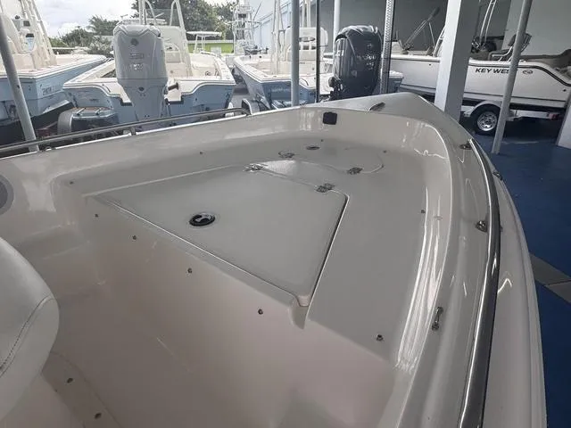 Slide: The Image of 2024 Key West 1720 CC boat trailer hitch and winch system. - 10