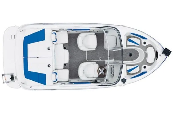 Slide: The Image of Top view of 2009 Glastron GT 185 boat interior layout. - 19