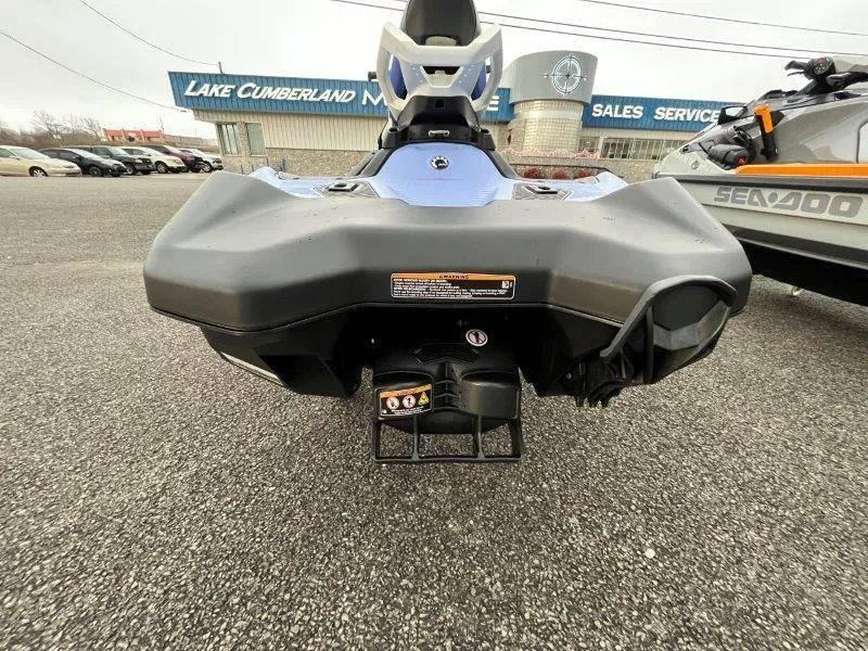 Slide: The Image of 2024 Sea-Doo Spark for 3 with iBR and Audio, rear view at dealership. - 23