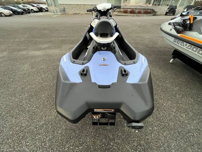 Slide: The Image of 2024 Sea-Doo Spark for 3 Rotax 900 ACE-90 with iBR and Audio, parked outdoors. - 34