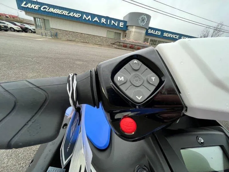 Slide: The Image of Close-up of 2024 Sea-Doo Spark handlebar controls at Lake Cumberland Marine. - 4