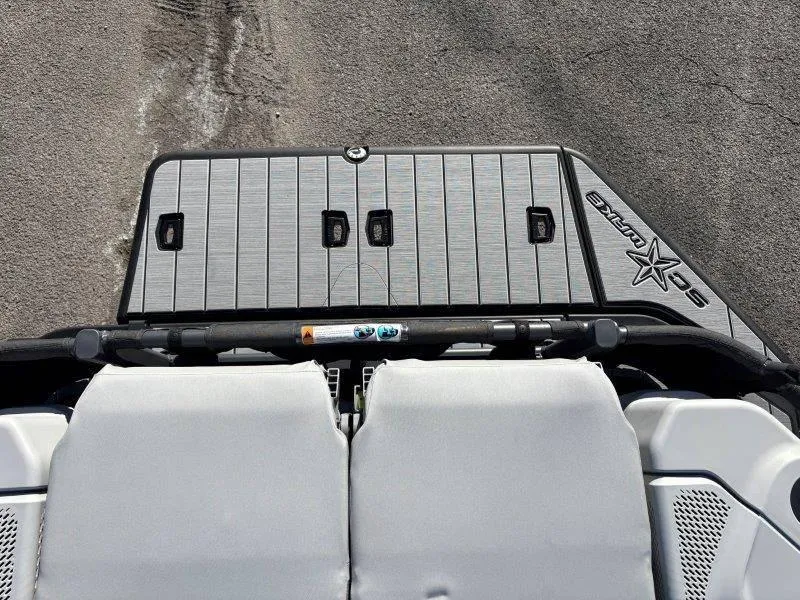 Slide: The Image of 2023 Sea-Doo SWITCH SPORT 21' 230HP deck view with seating and storage. - 29